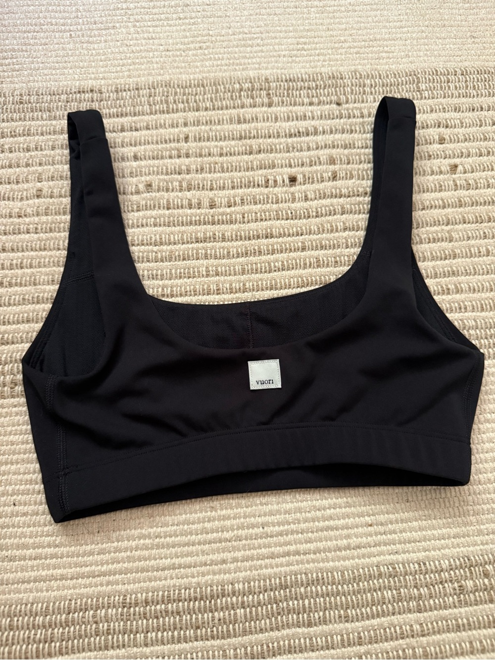 Vuori Black Scoop Neck Sports Bra Estimated XXS